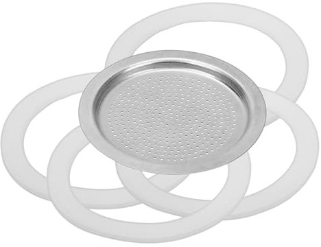 IMIKEYA Joint De Cafetière Silicone Pour Machine à Espresso De Rechange Compatible Avec Cafetière Italienne Filtre Acier Inoxydable Pour Tasses
