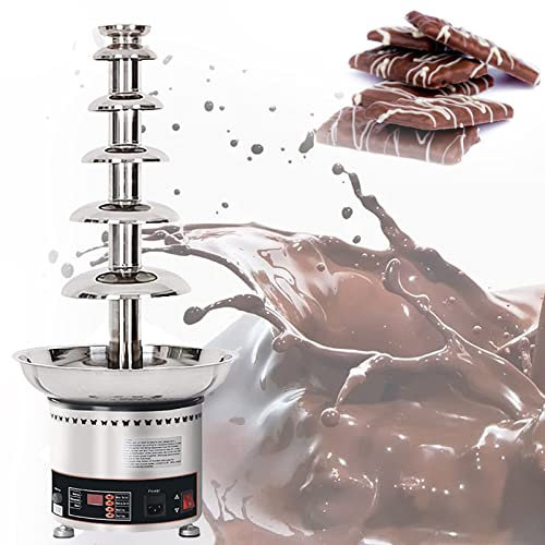 4/5/6/7 Machine De Fontaine Au Chocolat De Niveau,Machine De Nostalgie De La Fontaine De Fonte De Fusion De Chocolat éLectrique,Fondue De Fusion Au Chocolat,6Tier