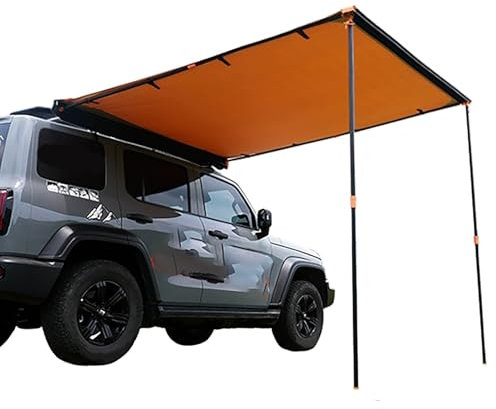 ZKBDBWTR Toldo Furgoneta Camper, Portaequipajes Extraíble, Parasol UV50+, Toldo Lateral Impermeable para Camping, Pergola Coche Exterior, SUV/Camioneta/Furgoneta(Small)