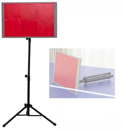 BZJPRFC Tablero De Retorno De Ping Pong Plegable, Tablero De Rebote De Tenis De Mesa, Altura Ajustable De 60 A 110 Cm, Uso Dual De Escritorio/Suelo, For Gimnasio