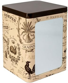 Maqa Portatovaglioli da Bar a Molla in Latta – Porta Tovaglioli da Tavolo – Accessori Bar Resistenti, Ricarica Facile, 10x9x13 cm (Vintage)