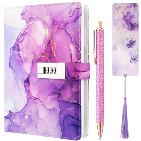 Candcamp Purple Secret Diary with Lock for Kids