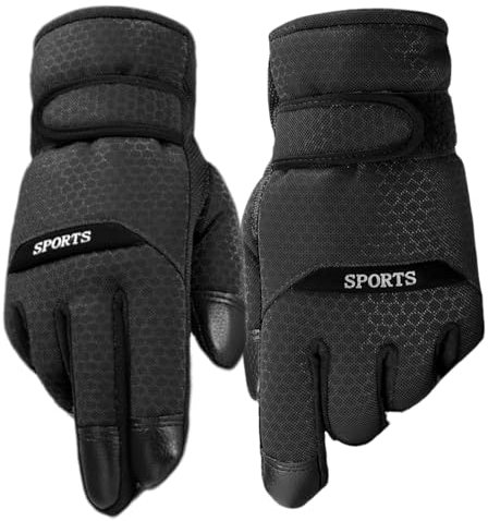 Guantes de motocicleta para hombres y mujeres | Pantalla táctil dura de dedo completo | Guantes de motocicleta para montar en bicicleta | Bicicleta de carretera, Airsoft, ATV, carreras, ciclismo