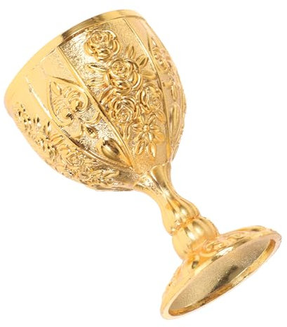 CIYODO Cáliz de Vino Vintage Floral Medieval Decorativa Resistente Caídas para Bodas y Decoración