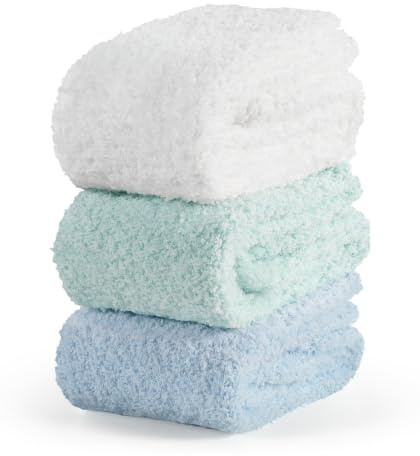 CLOSEMATE Varma & Mysiga Fuzzy Strumpor Presenter för Kvinnor Mjuka Korallrosa Fluffiga Sovtofflor Strumpor