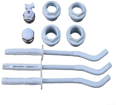 Kit di accessori per termosifone con connettori in metallo, viti di espansione e ganci di montaggio a parete, per sistemi di riscaldamento (2)