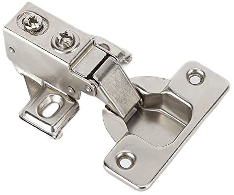 Fafeicy Copa de Bisagra de 35 Mm de Aleación de Zinc Gruesa y Resistente, Amplio ángulo de Apertura, Instalación Resistente y Fácil para Gabinetes sin Marco, Apariencia Brillante, Adecuada para