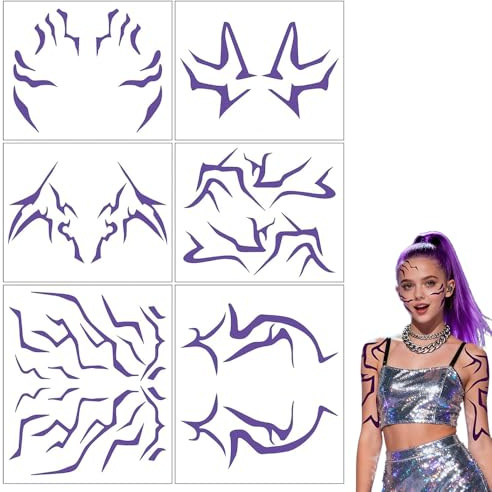 XFSRG 12 Stück Henna Tattoo Temporäre Tattoos Kinder Fake Temporary Tattoos Körperkunst Aufkleber Wasserfest Tattoo Set für Frauen Männer Party Festival