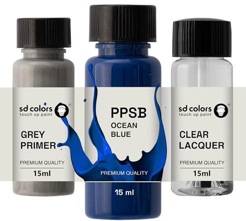 SD COLORS - Vernice per ritocchi, 15 ML, colore: blu oceano