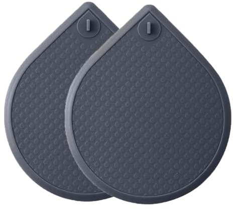 2 PCS Bouchon de vidange en Silicone pour Douche, Baignoire, lavabo, évier, crépine de vidange avec Ventouse (Gris Foncé)