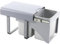 EKOTECH Einbau-Abfallsammler Ekko Front 40 1 x 16/2 x 8 Liter Kunststoff Grau