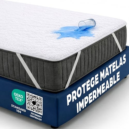 Matratzenschoner 120x200 cm wasserdichte Matratzenauflage aus Baumwolle Inkontinenzunterlage Nässeschutz Matratzenbezüg Atmungsaktive Anti-Allergie und Anti Milben für Bett und Matratze Waschbar