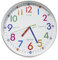 Orologio da parete per bambini, 30 cm, orologio da parete per ragazzi e ragazze, silenzioso, orologio da parete per bambini, senza ticchettio, con numeri colorati, per bambini, per la cameretta dei