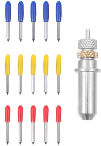 DIYEAH Coltello Per Lettere Per Pellicola Riflettente 1 Set Di Lame Da Taglio Da 30/45/60 Gradi in Acciaio Tungsteno Taglierine Per Lettere Per Computer Nessun Punto Saltato Tagli Puliti