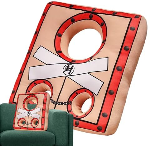 Générique kuddar, shackle soffkuddar, mysig plyschsits, mjuk baksida, idealisk för läsning nook, sovrum, sjuksköterska, soffa, RV, sovsittande 18,9 x 20,4 tum röd