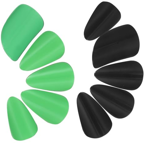 Milisten 10 Stück Abs Pipa Fingerpick mit Schützenden Fingernägeln für Saiteninstrumente Professionelles Übungszubehör für Prüfungen und Auftritte
