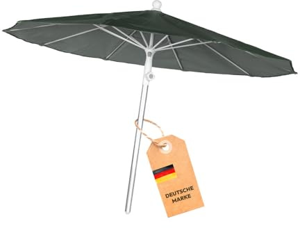 Dönges Schweißerschutzschirm Ø 250 cm schwer entflammbar nach DIN 4102-B1 | Abknickbar, & wasserabweisende | Arbeitsschirm Sonnenschirm Regenschirm Kabellöterschirm Arbeitsschutzschirm Schirm