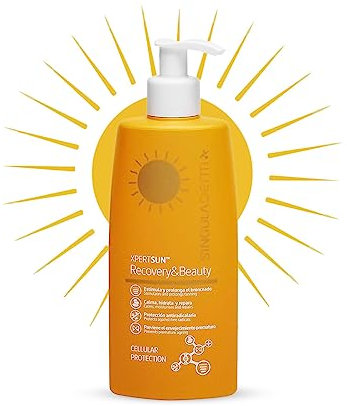 Singuladerm XPERTSUN Recovery&Beauty - After Sun Ideal para después de Tomar el Sol - 200 ml - Aftersun efecto Prolongador del Bronceado después de la Playa - Antienvejecimiento
