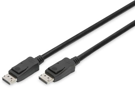 DIGITUS Cable Displayport - 3m - Displayport 1.4 - UHD-II 8k/60 Hz - 4k/120 Hz - Apto para monitores, Tarjetas gráficas - Negro