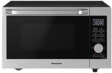 Panasonic NN-C69KSMEPG Forno a Microonde Combinato con Grill e Piatto Rotante in Vetro, 30L, 1000W, 40/100-220°C, 30 Programmi Automatici, Auto Defrost, 5 Livelli di Potenza, Display LED, Acciaio Inox