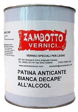Pátina Anticante Blanco Decapé Alcohol Para Muebles, 1L