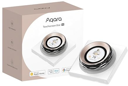 Aqara Cadran à Écran Tactile V1 UE, avec Neutral, Contrôle Appareil/Scène | 2 Interrupteurs Électriques & 6 Interrupteurs sans Fil, Contrôle à 18 Appareils Aqara, Compatible Apple Home, Alexa, Google