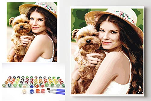 Querfun Kit de pintura personalizada por número, pintura personalizada, barras de lona estirada de 40,6 x 50,8 cm. El envío puede retrasarse si el coronavirus va a empeorar.