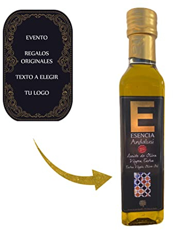 Botella Aceite de Oliva Virgen Extra Personalizable, Regalo Bodas, Regalo Comuniones, Bautizos, aceite personalizado, Botellas regalo, Detalles (250 ml Sin Personalizar, 12 und)