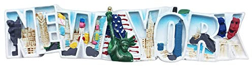 New York USA Kühlschrankmagnet Reise Souvenir 3D Kühlschrank Dekoration Magnetaufkleber Handbemalte Bastelkollektion