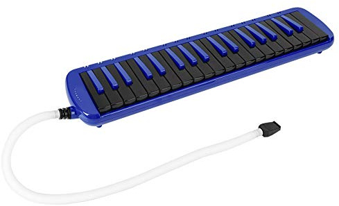 UPQRSG Melodica mit 37 Tasten, Melodica Musikinstrument mit Ergonomischem Design, Melodica Blasrohr für Anfänger mit Tragetasche, Geschenk für Kinder, Anfänger und Erwachsene(Blau)