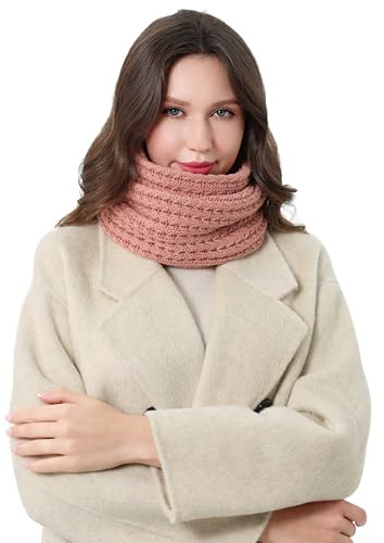 DonDon Schal Damen Winter Winterschal Strickschal Loop Schal Schlauchschal