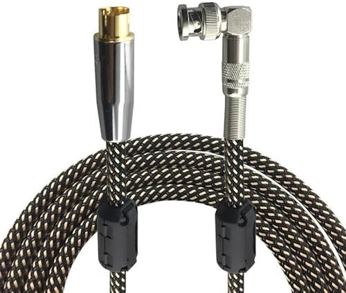WANGF Câble vidéo 4 Broches mâle s-vidéo vers BNC mâle Femelle 75-5 Moniteur câble d'interconnexion de Signal vidéo Q9 câble de sécurité vidéo OFC 1 M 2 M(S to L BNC Male,10m)