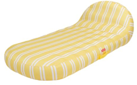 Flamingueo Materassino Gonfiabile - Gonfiabile Mare - Extra Grande - Struttura Interna in PVC - Rivestimento Esterno in Poliestere - Giallo