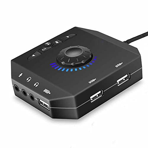 SBCGFY Profession Computer USB Sound Card 7.1 Audio Adapter Converter Audio Interface for PC Laptop External Sound Card
