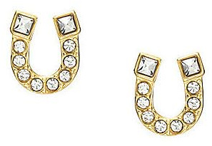 Fossil Damen Ohrringe aus goldfarbenem Edelstahl mit Pfosten-/Bolzenverschluss