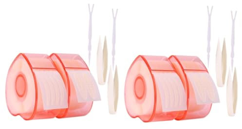 DEARMAMY 2 Series Cinta Adhesiva Para Párpados Con Accesorios De Pegatinas Para Ojos Incluye Tenazas Y Horquilla Para Maquillaje Y Realzar Ocular 2 * 2