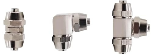 Raccord rapide pneumatique en nickel cuivré type T/L for raccord rapide de tuyau flexible(PE12)