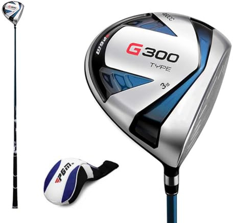 Gauche ou droitier #1/3/5 Fairway Golf Club Wood Light R/S Graphite Shaft Golf Driver avec Couvre-Chef pour Hommes et Femmes Sports de Plein air (Droite,# 3 avec R Graphite)