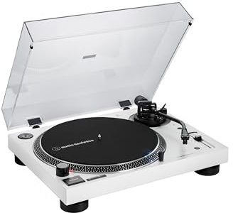 Audio-Technica AT-LP120XBTUSBWH Platine de disque à entraînement direct (Bluetooth et USB) Blanc