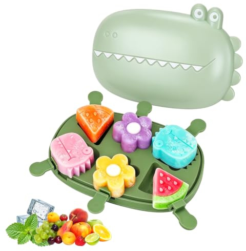 Stampi per Ghiaccioli,Forme per Ghiaccioli,Stampi Gelato Silicone,senza BPA,Stampi per Ghiaccioli per Yogurt, Caramelle Rock