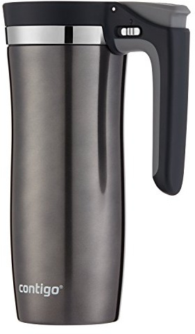 Contigo Handled AUTOSEAL Stainless Steel Travel Mug with Easy-Clean Lid 16 oz.