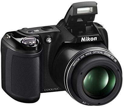 Nikon Coolpix L330 Compact Digital Camera (20.2 MP, 26x Optical Zoom, 3.0 inch LCD) - Black (Renewed)