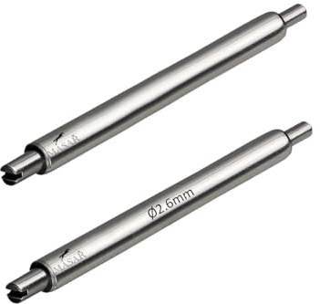 masar 24mm – Compatible with Panerai – Federsteg für Uhrenarmband – Drücker, Stift, Bandanstoß, Perno, Barre molla – Spring Bar Pin – Durchmesser 2,6 mm / 24 mm – 2 Pcs Bars