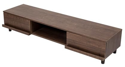 Iris Ohyama, Mobile TV, Supporto TV per schermi fino a 65 pollici, Ripiani 4, Uscita cavo, Contemporaneo, Camera da letto, Soggiorno, TV Cabinet, BAB-150A, Marrone