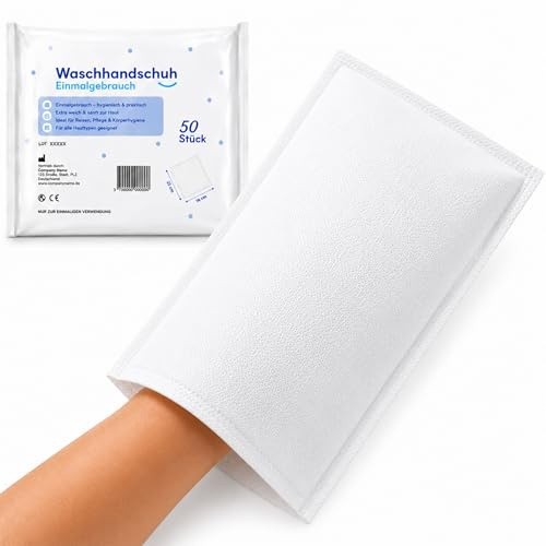 Le Pro du Médical Einweg Waschlappen 500 Stück – Ultraweich & Saugstark – Einmal Waschhandschuhe für Pflege, Baby & Senioren – Fusselfrei & Hautfreundlich – 22x16 cm