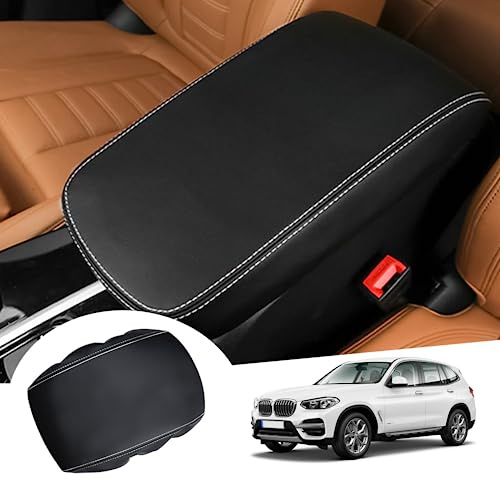 GAFAT Compatibile con BMW X3 G01/X4 G02/ iX3 2019-2023 2024 Copribraccioli, Copertura per Bracciolo Centrale, Cuscino Console Centrale, Protezione Bracciolo, in Pelle PU, X3 G01 Accessori (Nero)