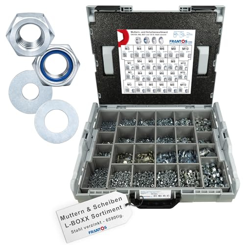 FRANTOS L-BOXX Muttern und Unterlegscheiben Set - 6.590 tlg