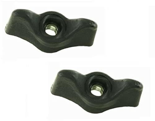 2 x Flügelmuttern aus Kunststoff, Einsätze aus Stahl M8 Flügeln, 40 mm, Hebel