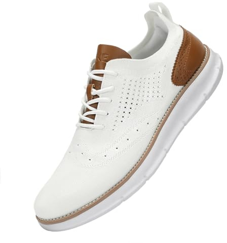 SVNKE Zapatos de Cordones Hombre Clásicos para Vestir Boda y Negocios | Ligero y transpirable, gran comodidad al caminar horas, adecuado para oficina, reuniones, bodas y citas formales