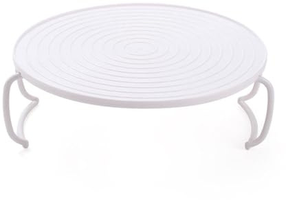 Mikrowellen-Tellerstapler, Multifunktionales Mikrowellenzubehör, Runder Lebensmittel-Dampfständer mit Griff, Dampftablett-Rack, Heizung, Geschichteter Dampfständer für die Küche